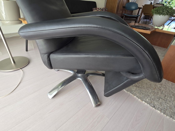 Jori Yoga Recliner Multi Move Black Leather – Adjustable recliner chair, Metal (photo 3 of 5)