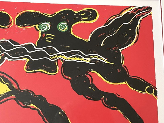 Peter Diem (1945) - Flying Cows Red – Litografías y grabados, Aluminio (photo 7 of 8)
