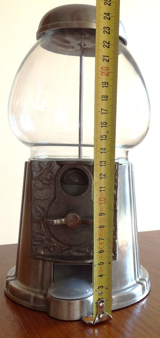 Image 1 of gum vending machine, M&M's, piggy bank