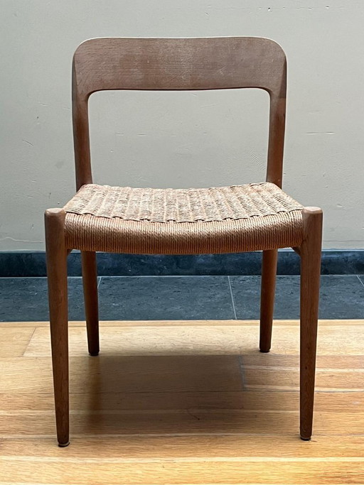 6 Deense Designstoelen Møller, Model 75 – eetkamerstoelen, Wood (photo 2 of 5)