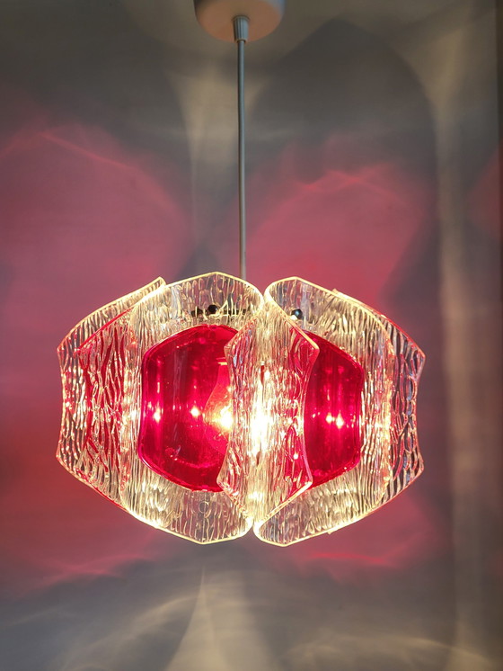 Image 1 of Space Age Pendant Lamp, Acrylic, Mid - Century, Supposedly 1960s