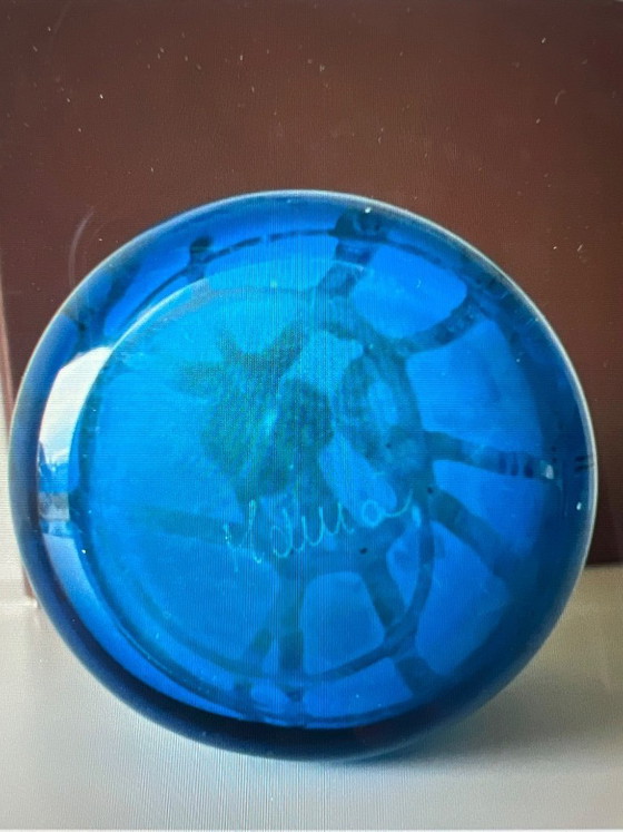 Image 1 of Caraffa in vetro Mdina, serie Ming - Firmata Michael Harris, Malta, 1970