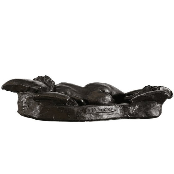 Image 1 of Vintage Peter Sedcole weiblicher Akt, Kaltguss-Bronze-Harzskulptur, 1960er Jahre