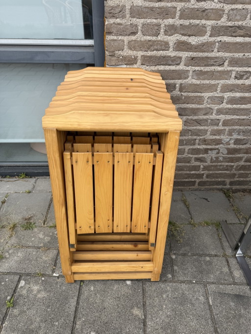 10x pine folding chairs, Aldo Jacober style ‘70