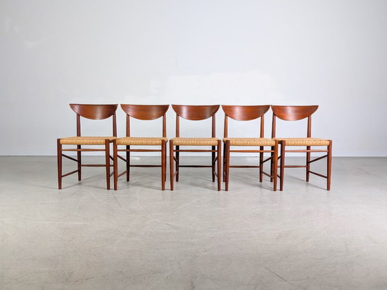 Image 1 of Set van 5 Søborg Møbelfabrik stoelen Peter Hvidt Mølgaard-Nielsen 316