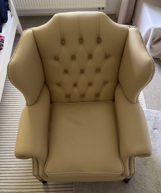 Fauteuil Chesterfield Von Wilmowsky - Brighton - Excellent état – Leather (photo 5 of 6)