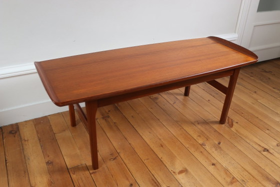 Vintage Scandinavische teakhouten salontafel, 1960 – Wood (photo 5 of 11)