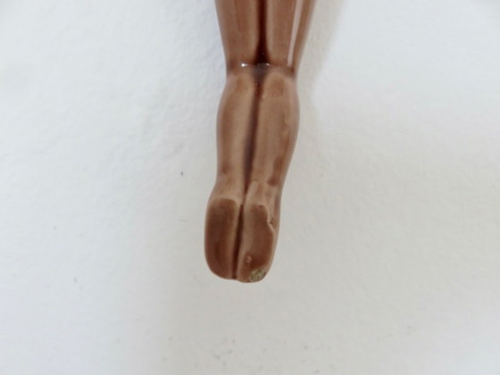 Image 1 of Rare cendier "PIN UP" en céramique du sud est de la France, vintage, 50's 60's