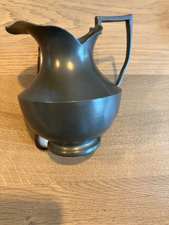 Tre tazze/brocche antiche in peltro – Accessori da tavola, Metal (photo 5 of 6)