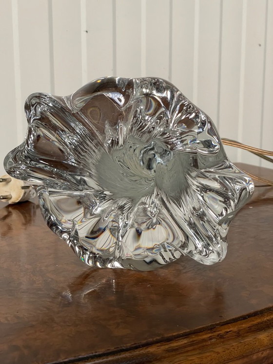 Image 1 of Vintage French Baccarat Table Lamp