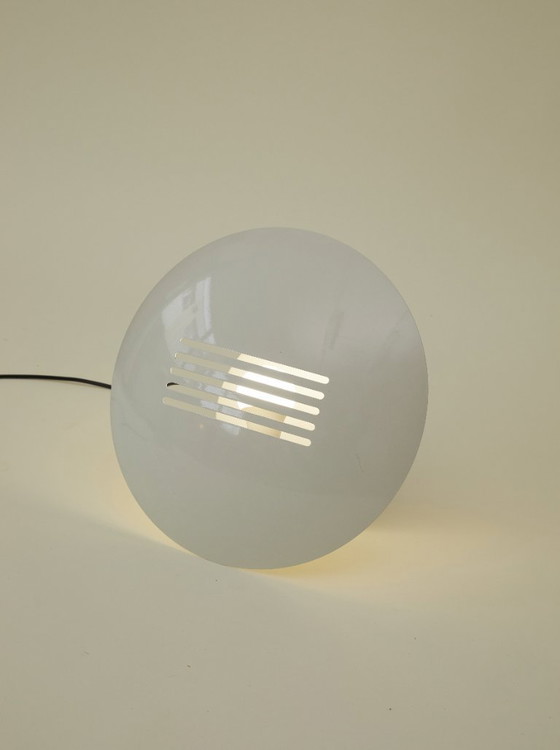 Image 1 of Large vintage cream-white metal lamp/wall light, circa 1980, Germany