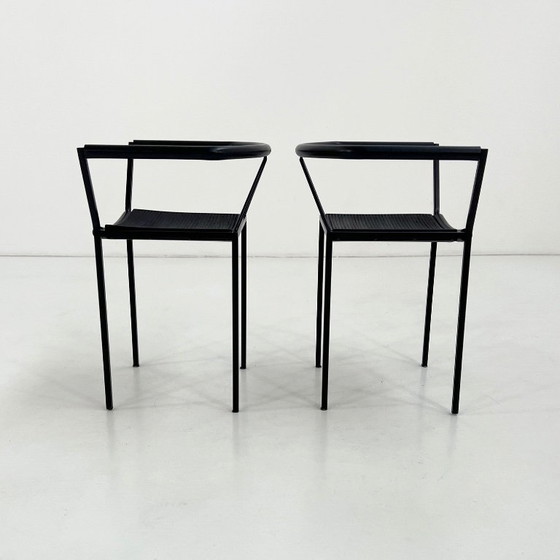 Set aus 4 Poltroncina Stühlen von Maurizio Peregalli für Zeus Noto, 1980er – Esszimmerstühle, Metal, Rubber (photo 6 of 10)