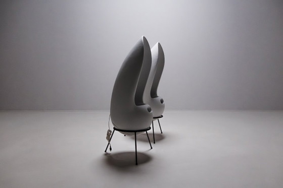 Image 1 of Conjunto de altavoces Elipson ‘Rabbit Ears’, Francia, década de 1960.