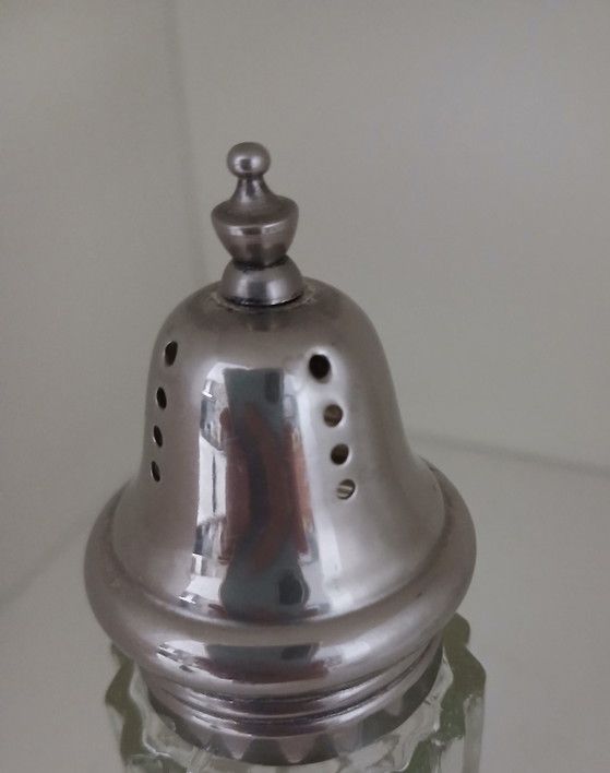 Spargizucchero antico in vetro argentato – Accessori da tavola, Glass, Silver (photo 5 of 5)