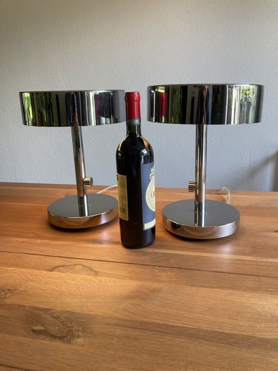 Image 1 of 2x moderne tafellamp met dimmer