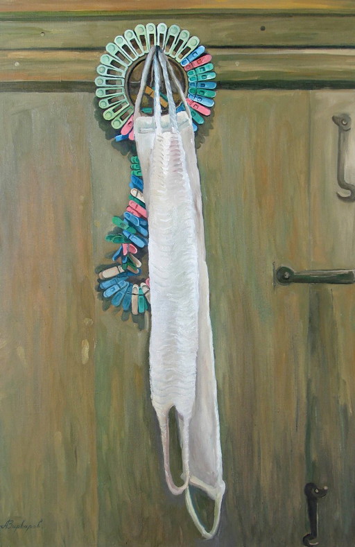 Original Oil Painting Contemporary Art Symbolism Pop Art Totem – schilderijen tekeningen, Canvas