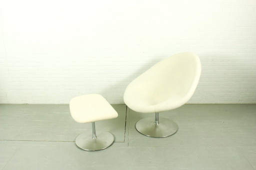 Iconic Pierre Paulin "Globe" Chair & Ottoman for Artifort