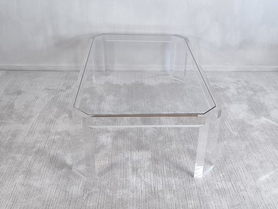 Image 1 of 😍✨ Stunning Altuglas and glass coffee table – signed Marc Micoud, circa 1970 ✨😍
