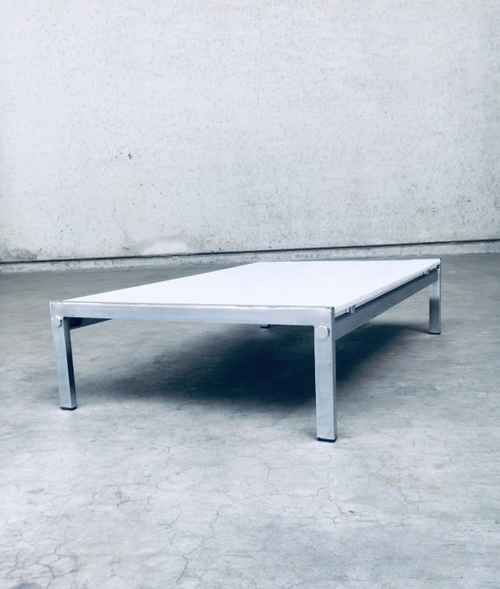 Image 1 of Postmodern Design Carrara Marble Low Coffee Table, Italy 1970's