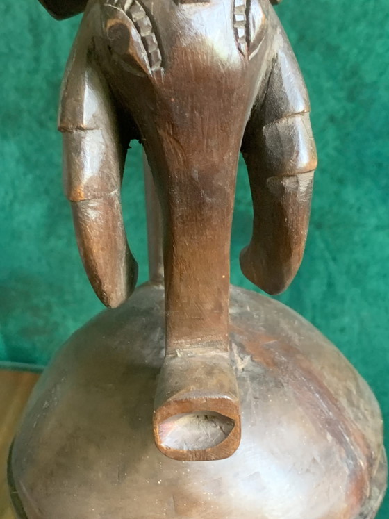 Zeldzaam Koninklijk Baoulé Orakel "Mounu" – Olifant van Dualiteit – 53cm – Beeldhouwkunst, Wood (photo 15 of 26)