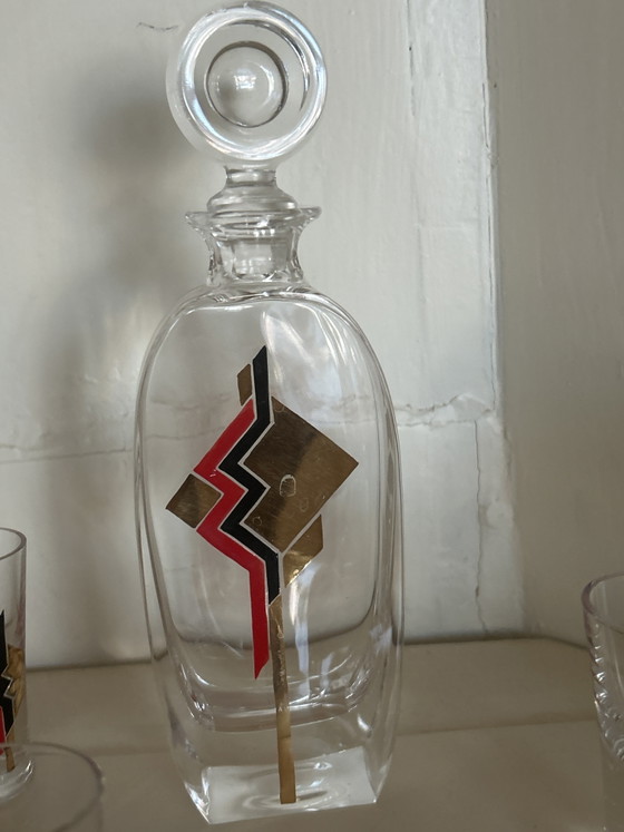 Coffret à liqueur Art Déco – Karl Palda, Verres et carafes, Crystal (photo 5 of 5)