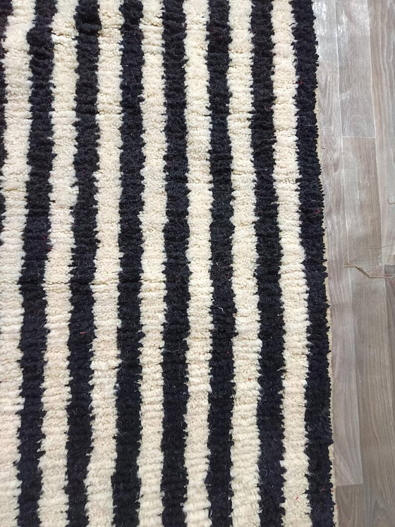 Rood handgemaakt vloerkleed versierd met rayon 200cmx300cm – Vloerkleden en tapijten, Wool, Bohemian (photo 2 of 11)