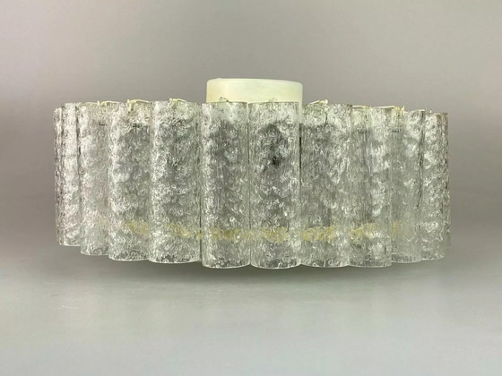 Image 1 of XL 60s 70s Kroonluchter Doria Messing Glas Space Age Design 60s