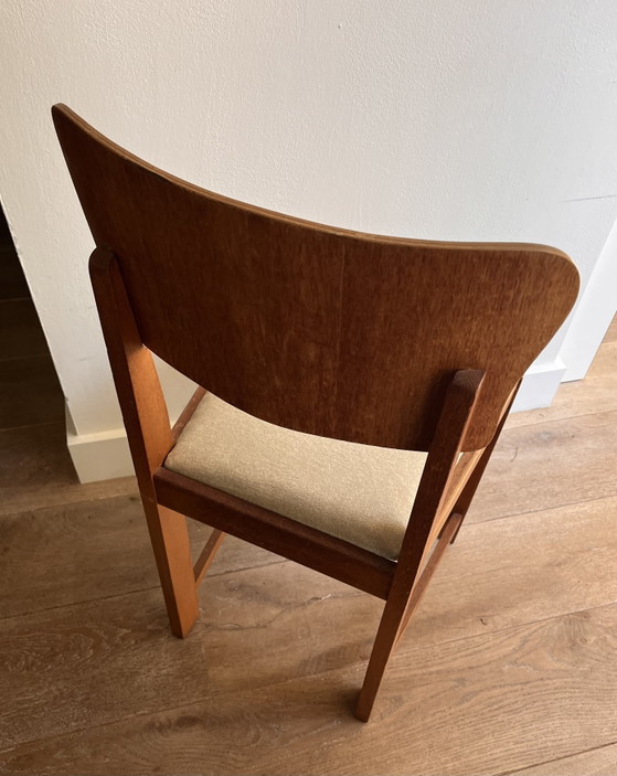 Silla de madera Art Déco – Sillas de comedor, Textile, Wood (photo 4 of 5)