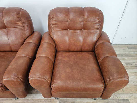 1970s Italian Design Armchairs – Leather (photo 7 of 16)