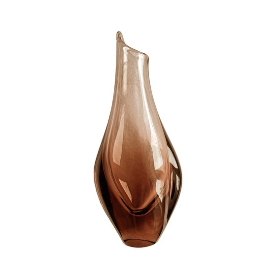 Image 1 of Glass Vase, Designed by M. Klinger, Železny Brod Sklo, Czechoslovakia, 1960s