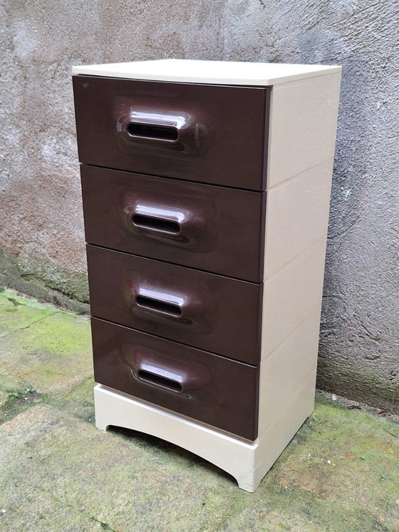 Image 1 of Cassettiera in plastica di Marc Held per Prisunic