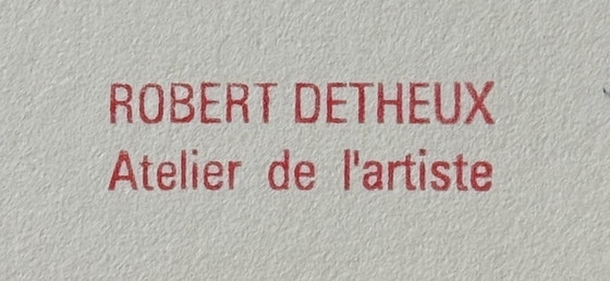 Image 1 of Robert Detheux - Portrait surréaliste - vendu encadré 