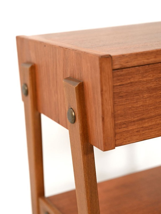 Image 1 of Coppia di comodini scandinavi in ​​teak