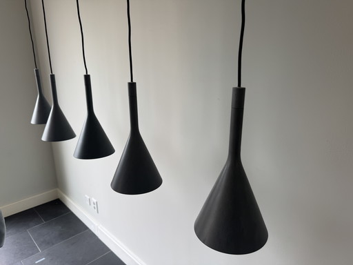 Lampada a sospensione Foscarini Aplomb look effetto cemento