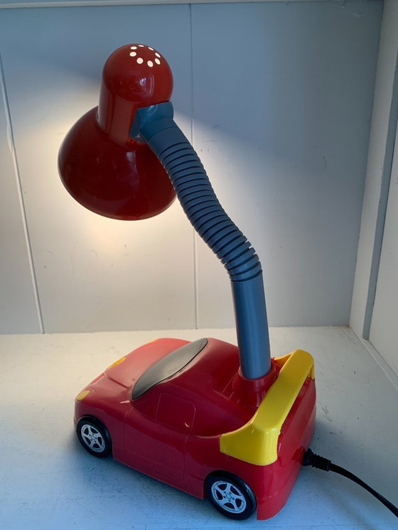 Image 1 of Greenville - Vintage jaren 80-90 Auto Bureaulamp - In originele staat - Met gele aan-/ uitschakelaar op de - Bureaulamp - Metaal