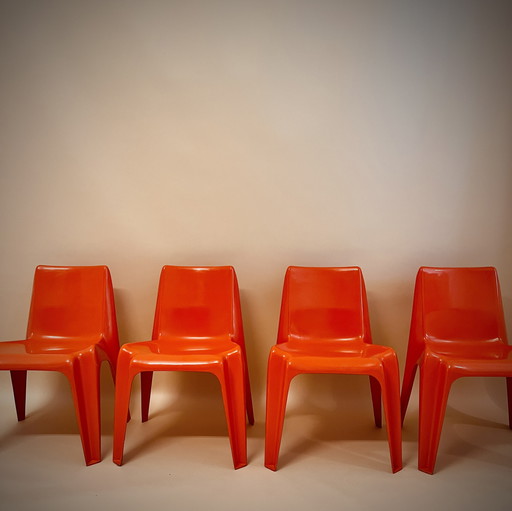 4 X Helmut Bätzner The Bofinger Chair