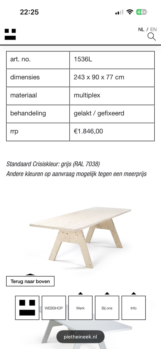 Piet Hein Eek Crisis 2014 Table – Tavolo di Design – Piet heink, Tavoli da pranzo, Wood (photo 6 of 7)