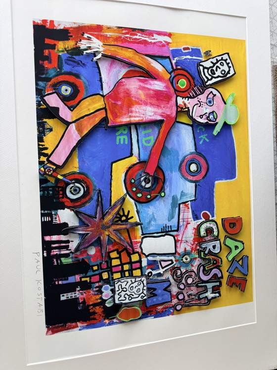 Paul Kostabiart Gemengd in reliëf – Kunst, Paper, Other (photo 3 of 10)