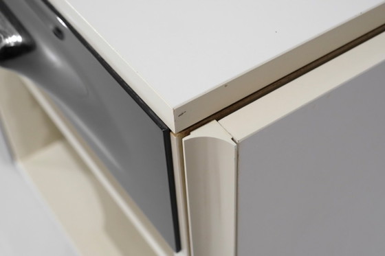 Bureau "DF2000" conçu par Raymond Loewy pour Doubinsky Frères, France 1960s. – Bureaux, Metal (photo 13 of 20)