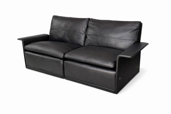 Image 1 of Canapé 2 places Dieter Rams pour Vitsoe, cuir, noir