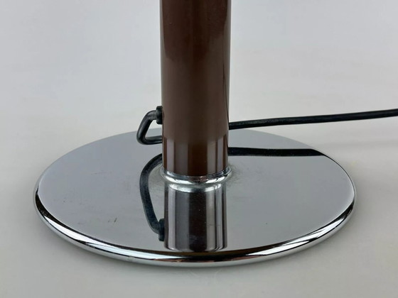 Image 1 of 60s 70s table lamp Ingo Maurer Gulp tube lamp chrome metal Space Age