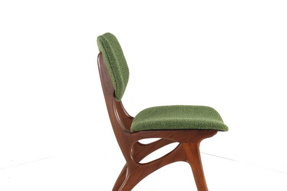 Image 1 of Ensemble de 4 chaises de salle à manger Pynock, style vintage, rembourrées