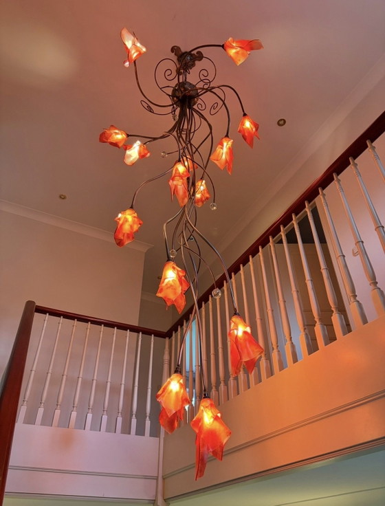 Lampadario – Ottone, Vetro (photo 5 of 6)