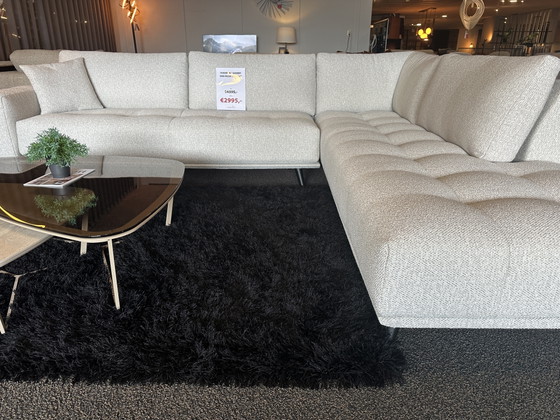 Image 1 of PassePartout Gianni Corner Sofa white fabric
