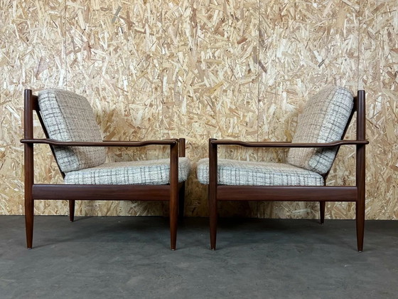 Image 1 of 2x 60s 70s teak armchair Easy Chair Loungechair Danish Modern Design 70s