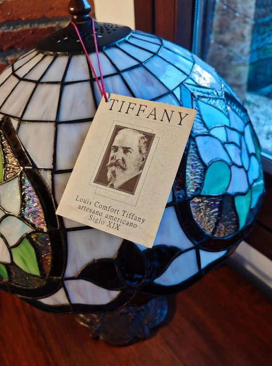 Navidecor Tiffany Lamp – Floral Design – Original Certificate – Table lamps, Crystal (photo 11 of 12)