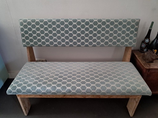 Esszimmerbank 2 Sitzer Velours Stoff