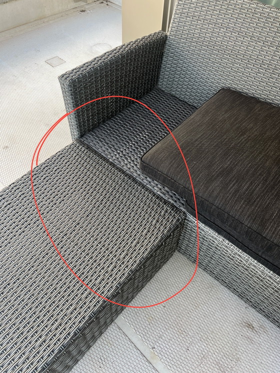 Image 1 of Outdoor lounge sofa with chaise longue