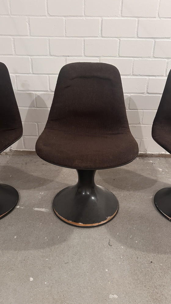 Herman Miller Orbit-stoelen – Farner & Grunder – Vintage Space Age – Set van 4 – Eetkamerstoelen, Plastic (photo 13 of 14)