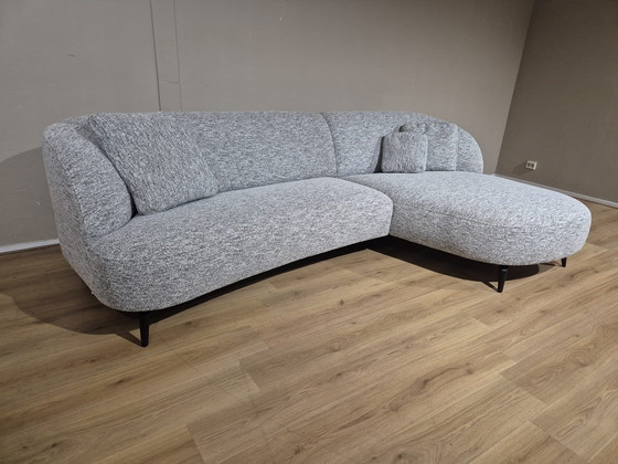 Image 1 of Montel Snake - Corner sofa - Gray - Black - Fabric - New